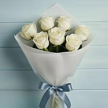 Букет 7 Белых роз Эдлесс Лав #REPLACE_PRED# Терновке