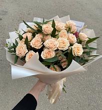 Букет Кремовые розы Латте в Терновке