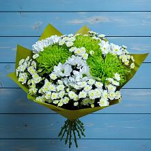 Букет цветов из:  Хризантемы #REPLACE_PRED# Терновке