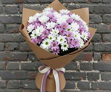 Букет цветов из:  Хризантемы #REPLACE_PRED# Терновке