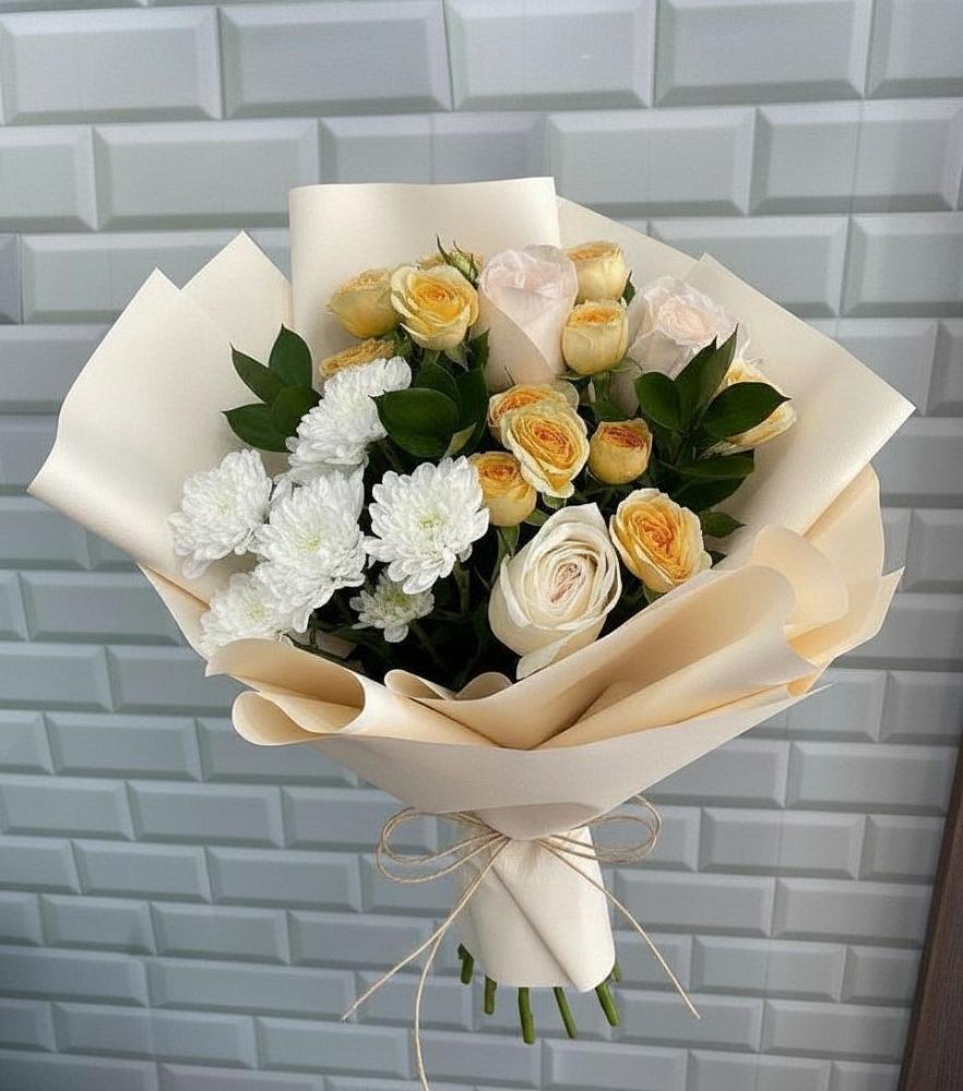 Букет цветов из: Розы и Хризантемы в Терновке