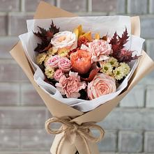 Букет цветов из:  Гвоздики, Хризантемы и Розы #REPLACE_PRED# Терновке