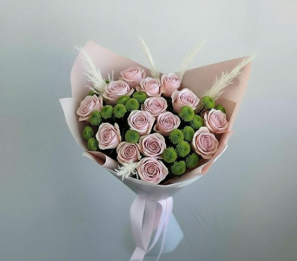 Букет цветов из: Розы и Хризантемы в Терновке