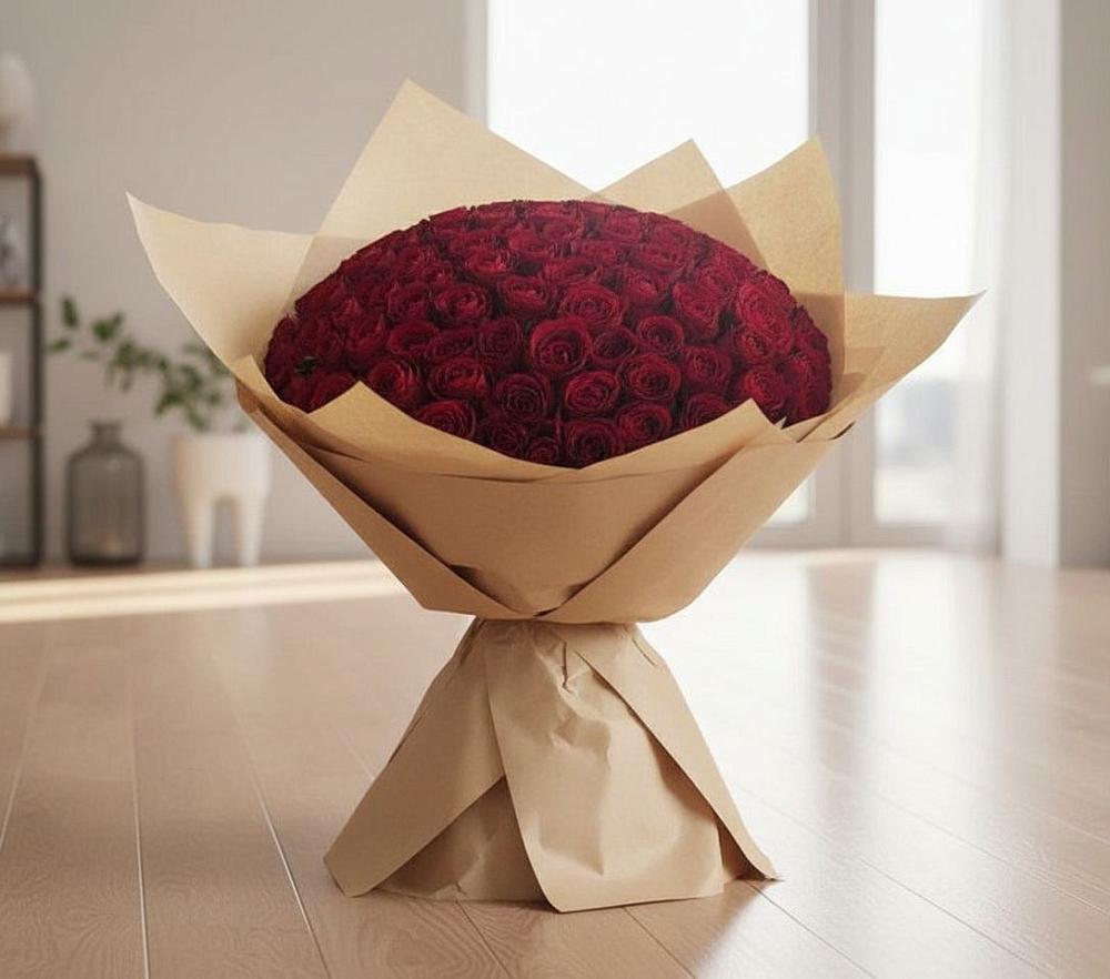 Букет 101 Красная роза в Терновке