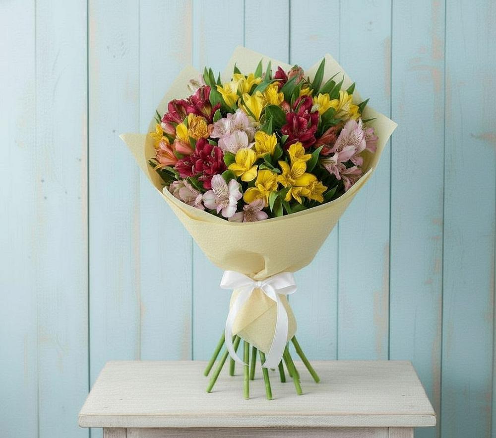 Букет цветов из: Альстромерии в Терновке